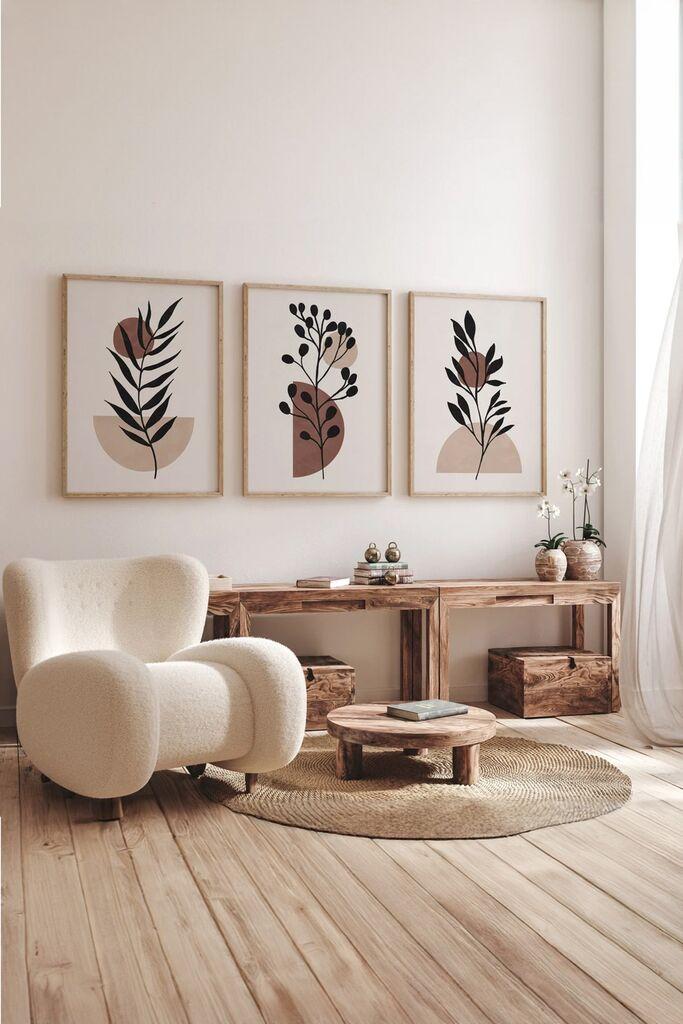 Wallity Slika 3Dartsoho59, 3 dela, 33 x 48 cm