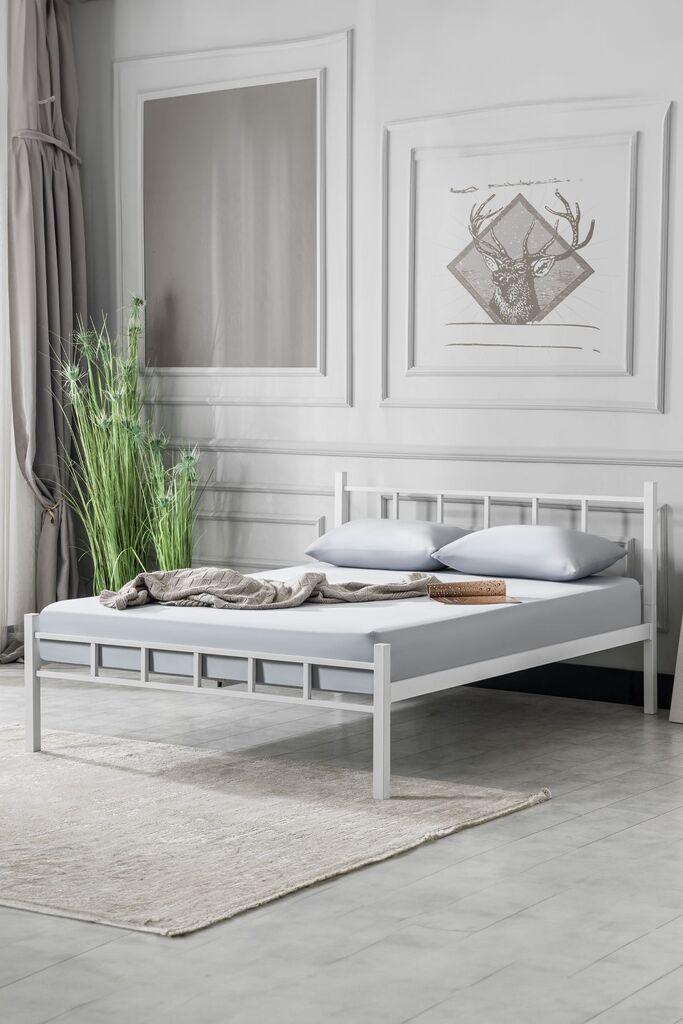 Hanah Home Francuski krevet K90, 120x95x200 cm, Bijeli