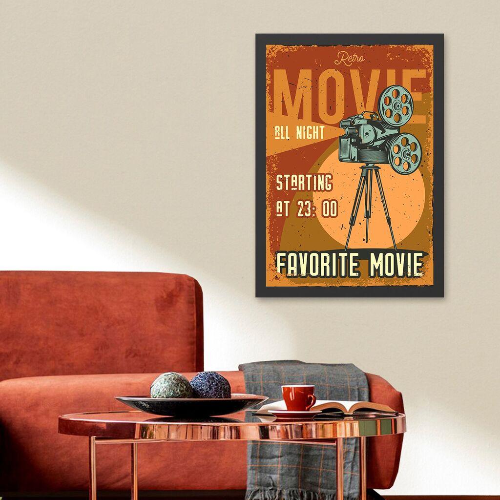Wallity Uramljena slika Favorite Movie, 40x55 cm