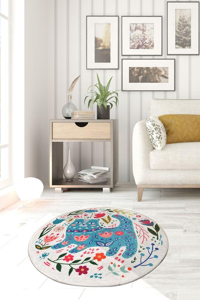 Conceptum Hypnose Carpet Blue Cats, O140cm, šareno