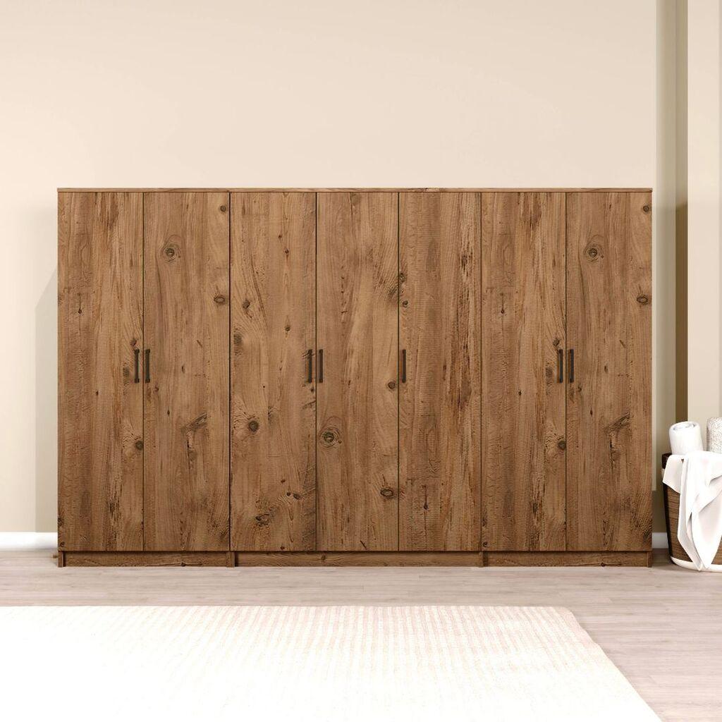 Hanah Home Ormar Kardelen 1600-116, 280x180x51.8 cm, , Smeđa