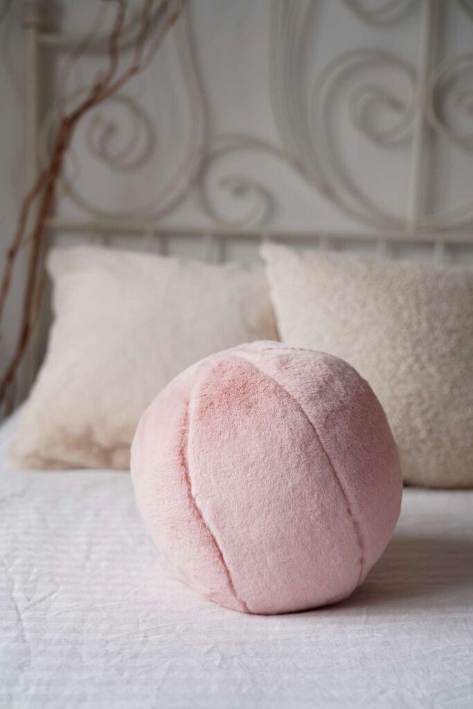 Aberto Design Dekorativni jastuk Pelus Top, 25x25x25 cm, Svijetlo roze