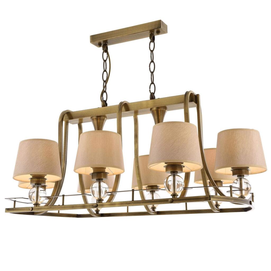 Opviq Luster Av-1597-8Es-Ym, 70 x92x55 cm, Braon-bež