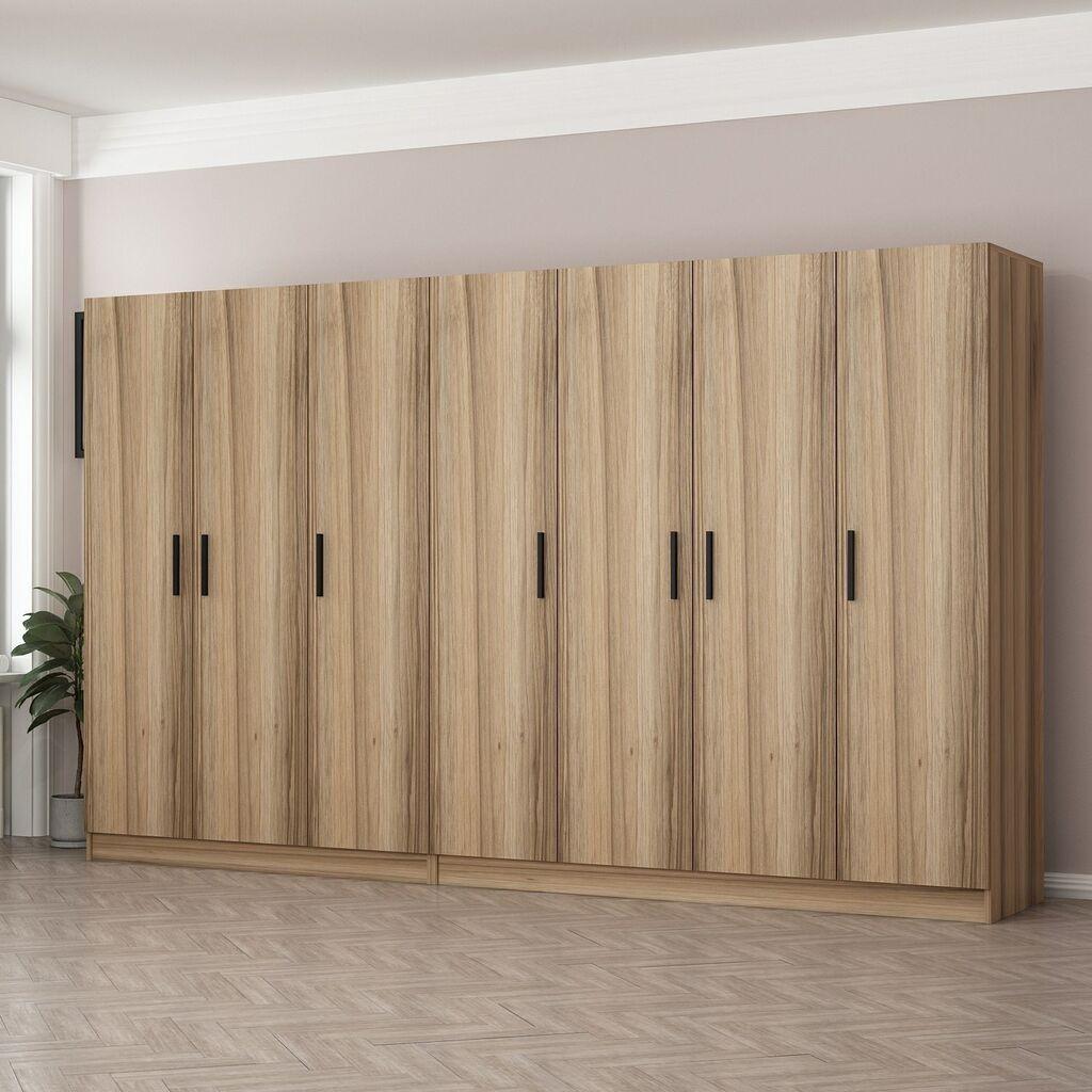 Hanah Home Ormar Kale-7633, 315x210x52 cm, Smeđa