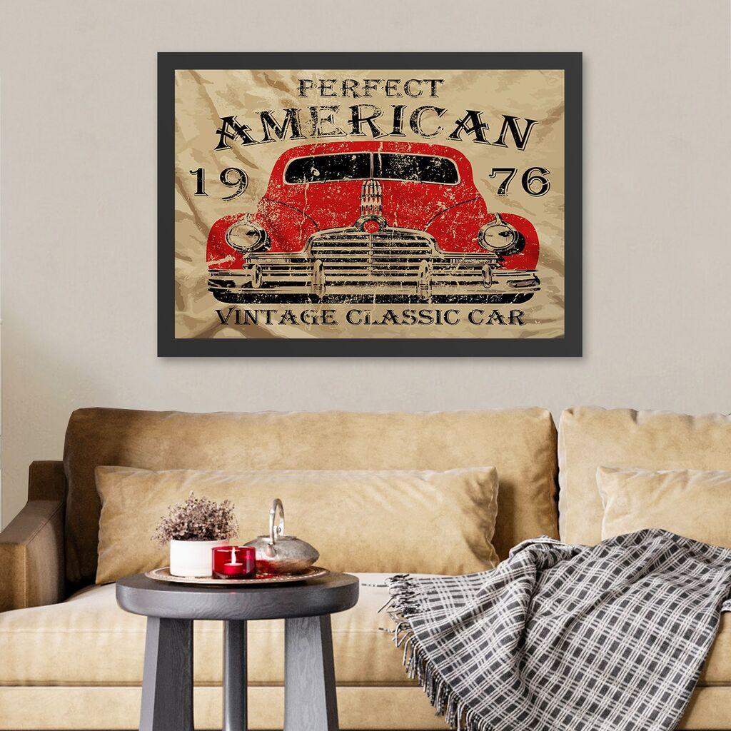 Wallity Uramljena slika Perfect American, 35x45 cm