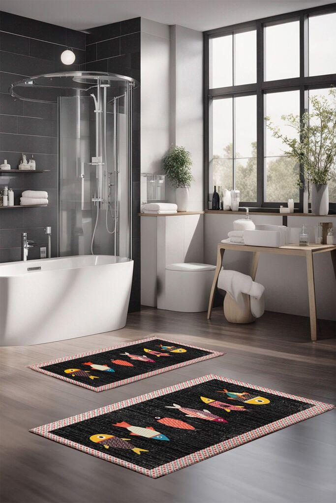 L'essentiel Maison Set tepiha za kupatilo CT-5292, 2 komada, šareni