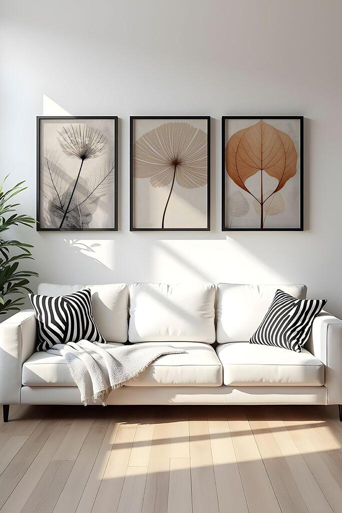 Wallity Uramljena slika Huhu481S, 50x70 cm , 3 dela