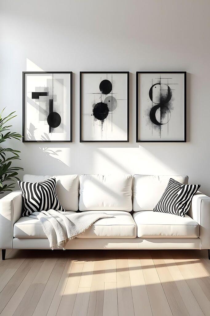 Wallity Uramljena slika Huhu431, 20x30 cm , 3 dela