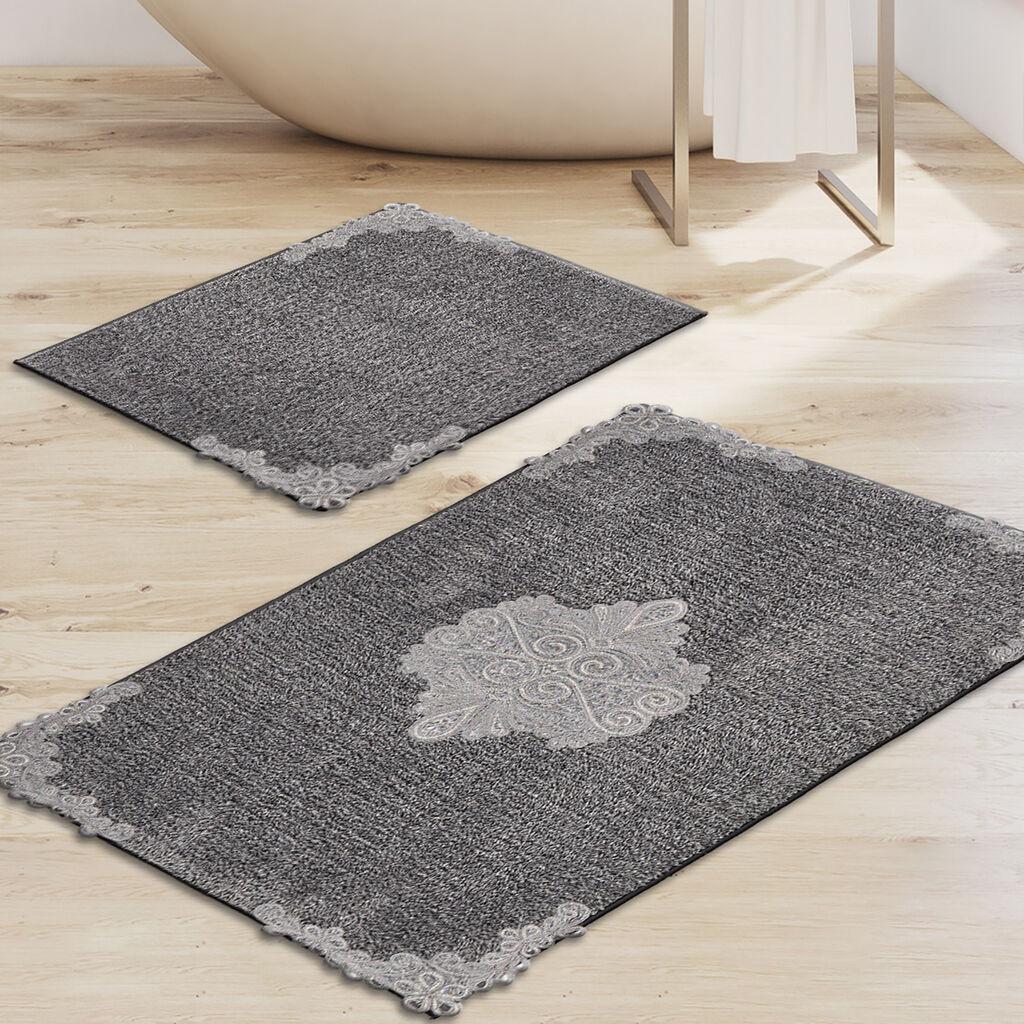 L'essentiel Maison Set od 2 kupaonska tepiha Antracit