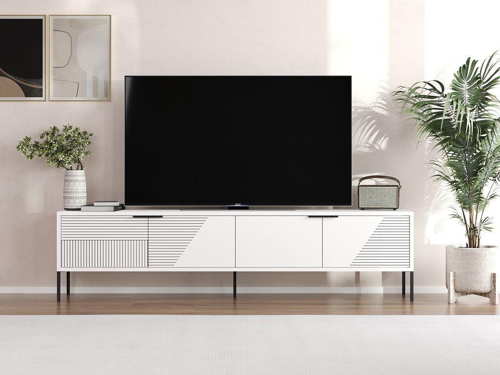 Hanah Home TV komoda sa vratima, 180x45x30 cm, bijela
