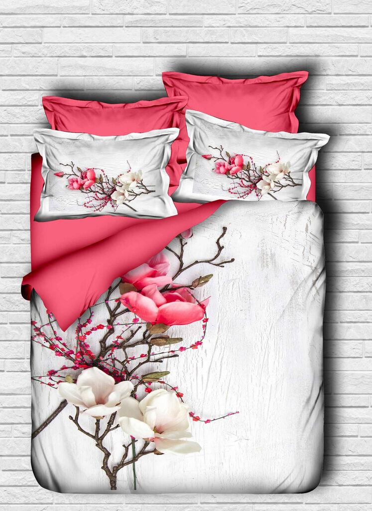 L'essentiel Maison set posteljine 108, 160x220cm, bijelo-roza