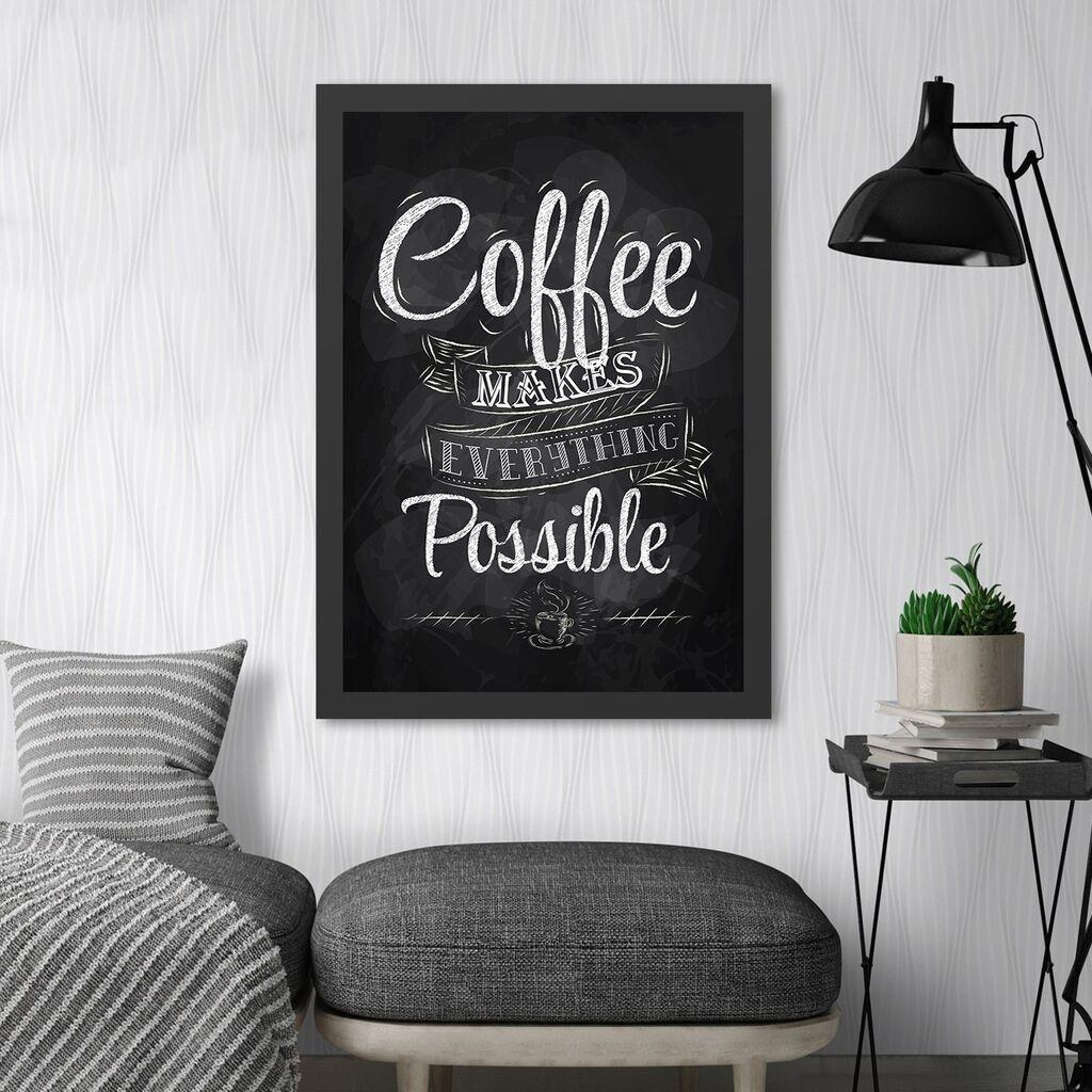 Wallity Uramljena slika Coffee 2, 55x75 cm