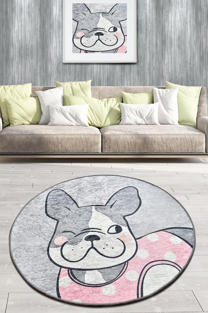 Conceptum Hypnose Tepih Happy Dogs, O100cm, Siva