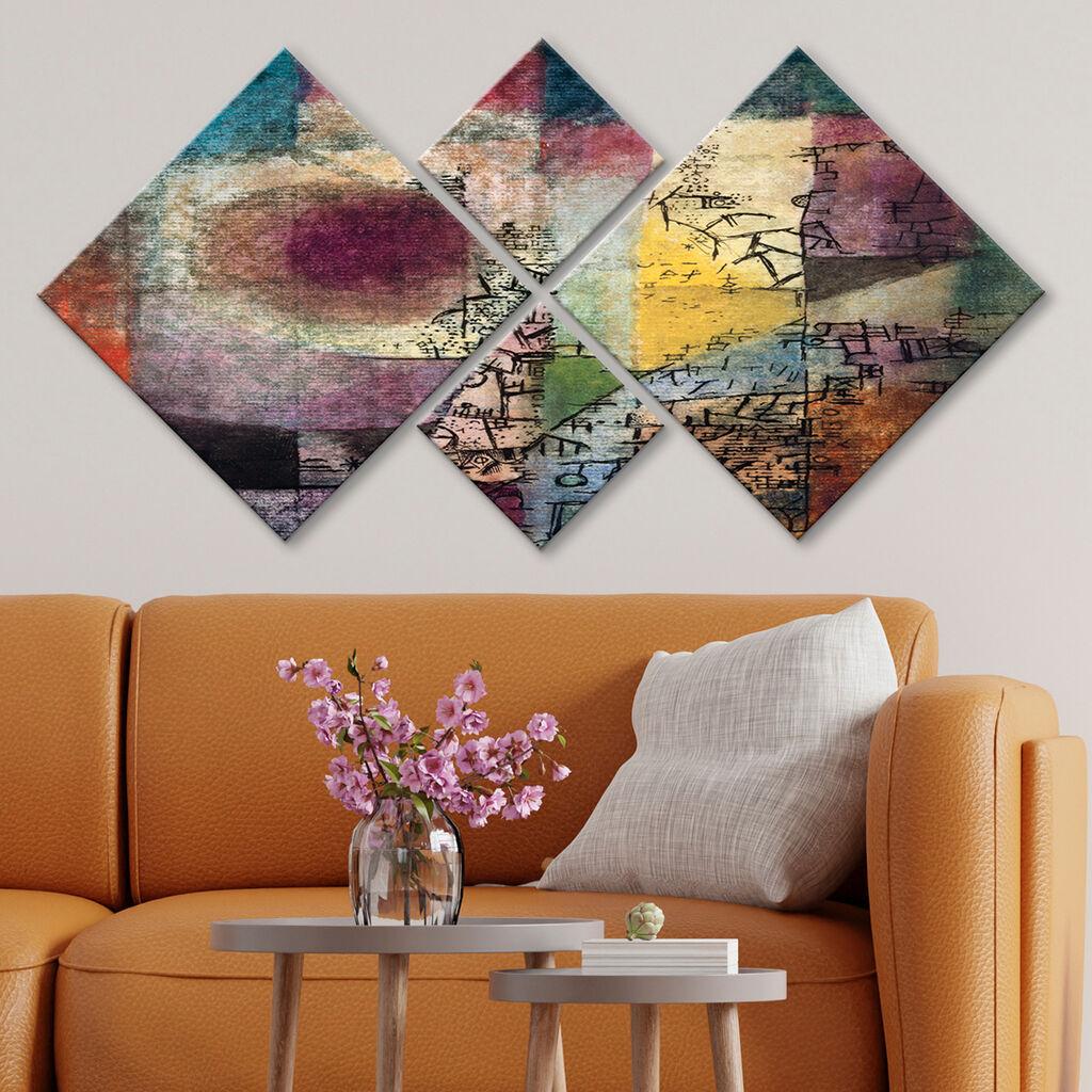 Wallity Slika 4MDF3586209, 60x115 cm, 4 dela