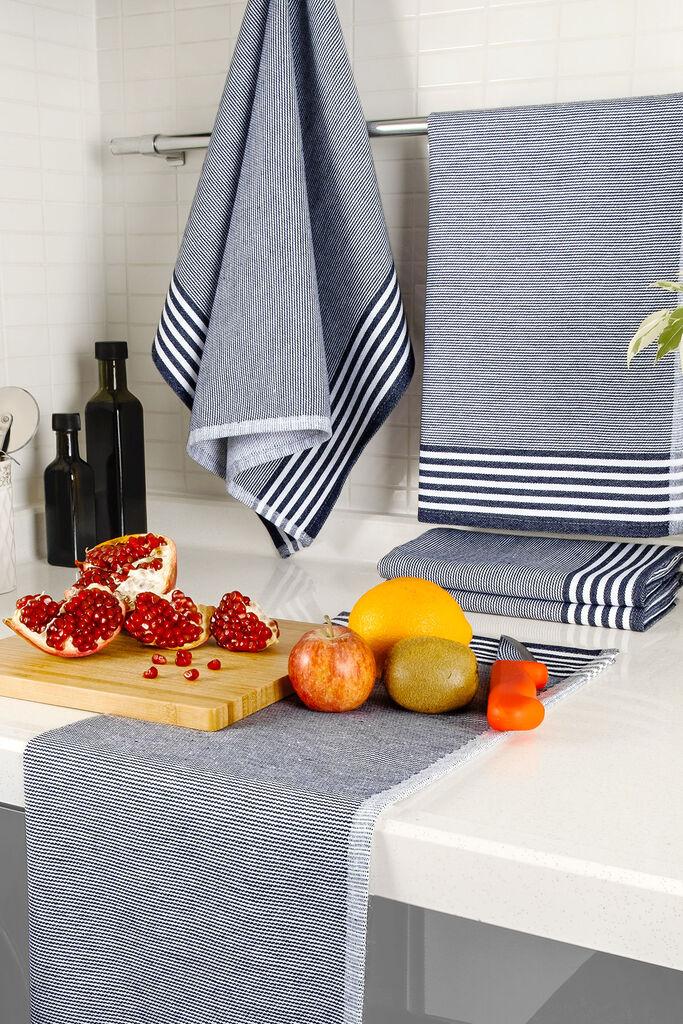 Hermia Set od 5 kuhinjskih krpa tamnoplave boje