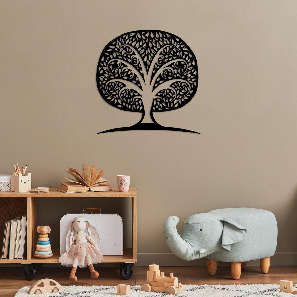 Wallity Zidna dekoracija Monumental Tree 7, 71 x 70 cm,  Crna