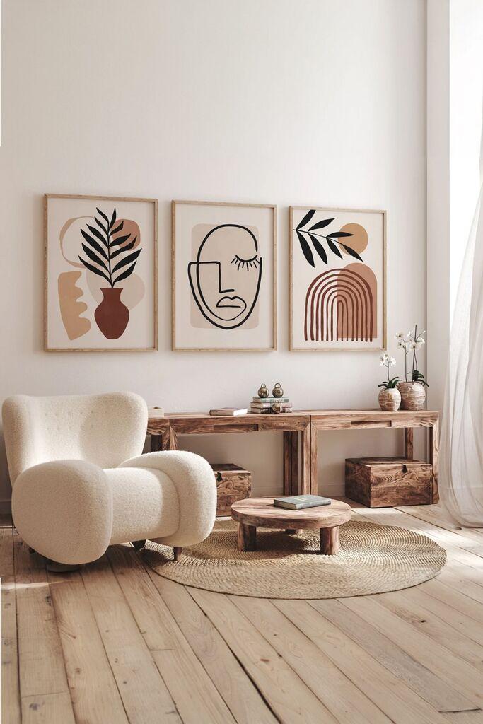 Wallity Slika 3Dartsoho69, 3 dela, 33 x 48 cm