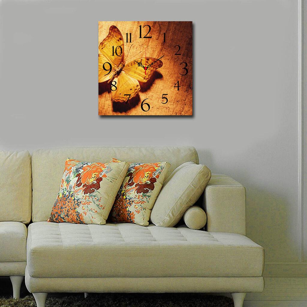 Zidni sat od MDF-a Wallity 40x40cm, šareni