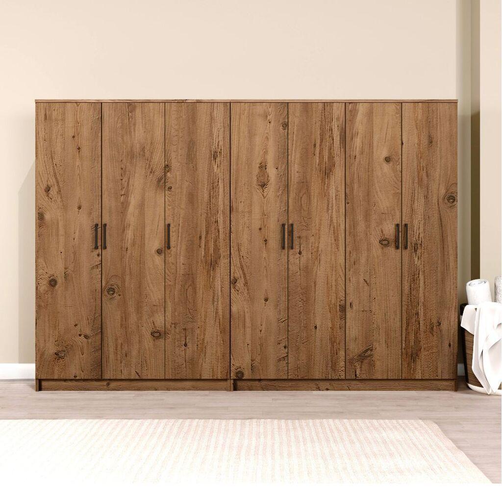 Hanah Home Ormar Kardelen 1600-117, 280x180x51.8 cm, , Smeđa