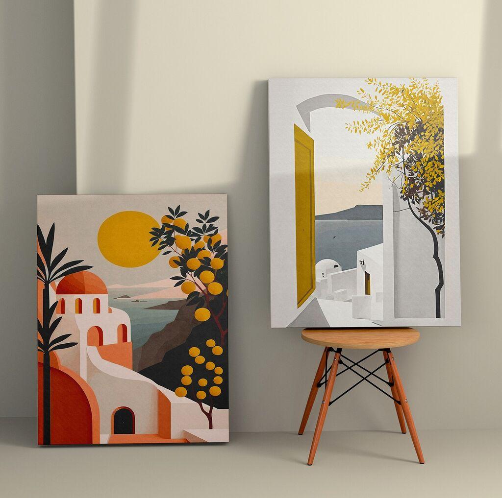 Wallity Dekorativna slika 2KNV4328, 70x100cm, 2 dela