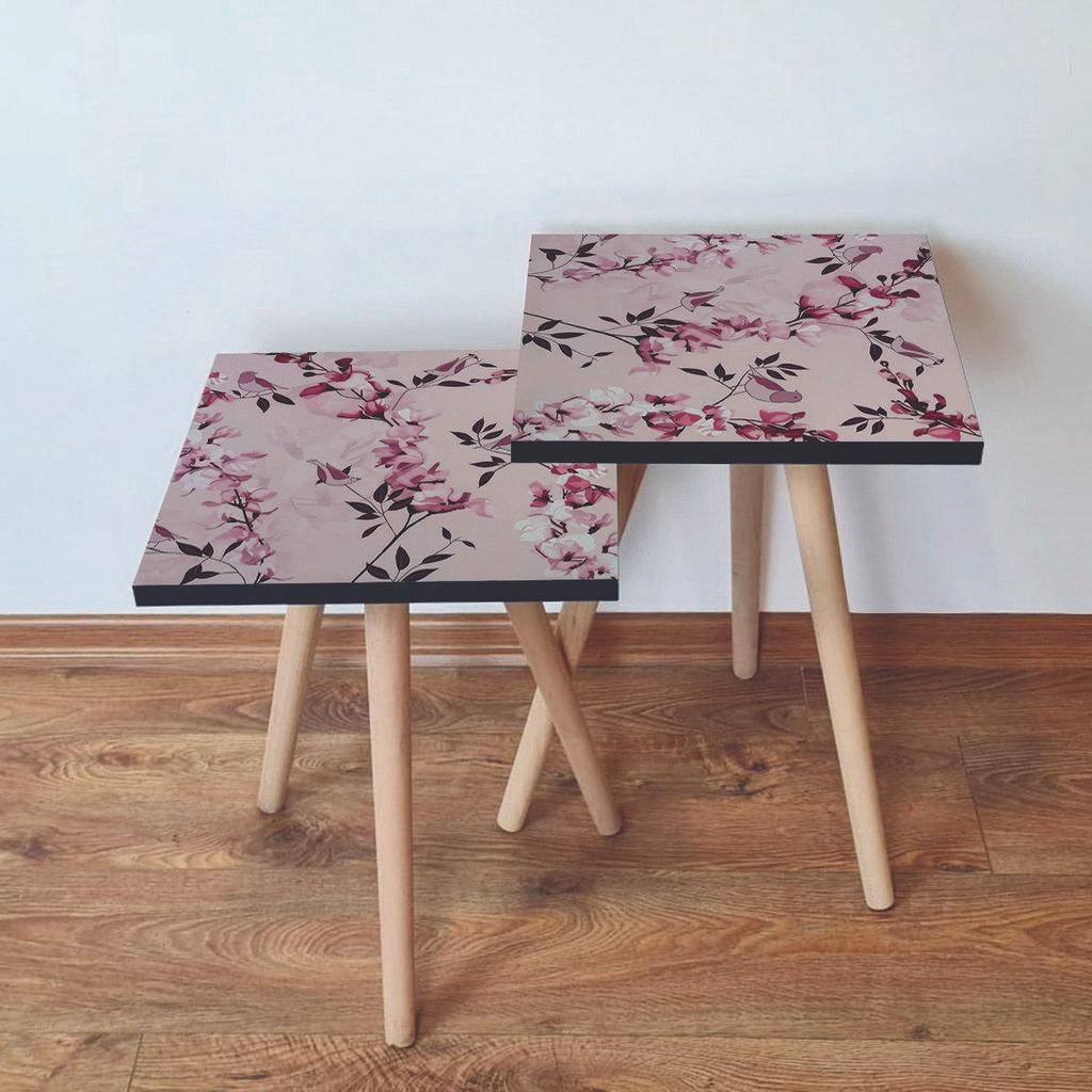 Hanah Home set stolića za kafu 2Shp195, 2 dijela, šareni