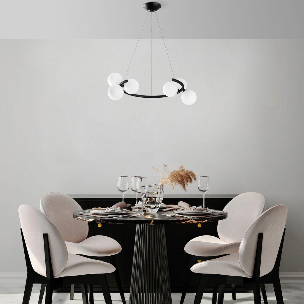 Opviq Luster Luminar-14145, 55x50x115cm, IP20, Crno-bijela