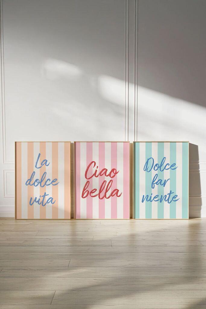 Wallity Slika Ersy3Ham9, 3 dela, 33 x 48 cm