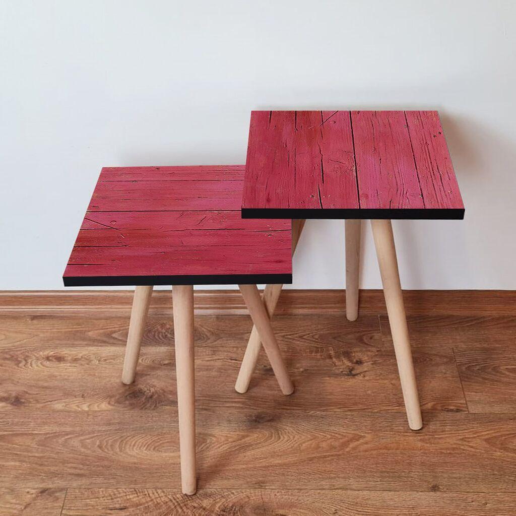 Hanah Home set stolića za kafu 2Shp77, 2 dijela, šareni