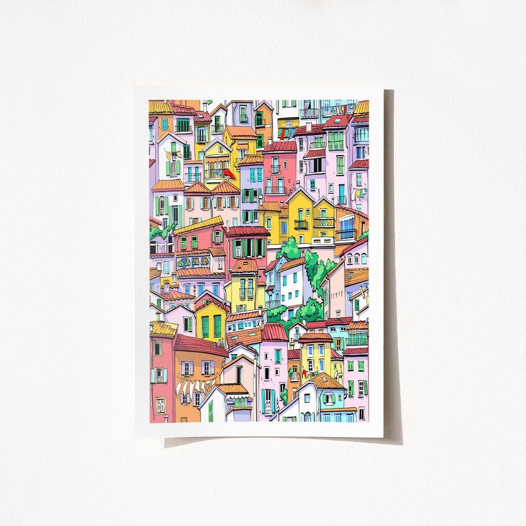 Wallity Poster 2035, 50x70 cm, Šareni