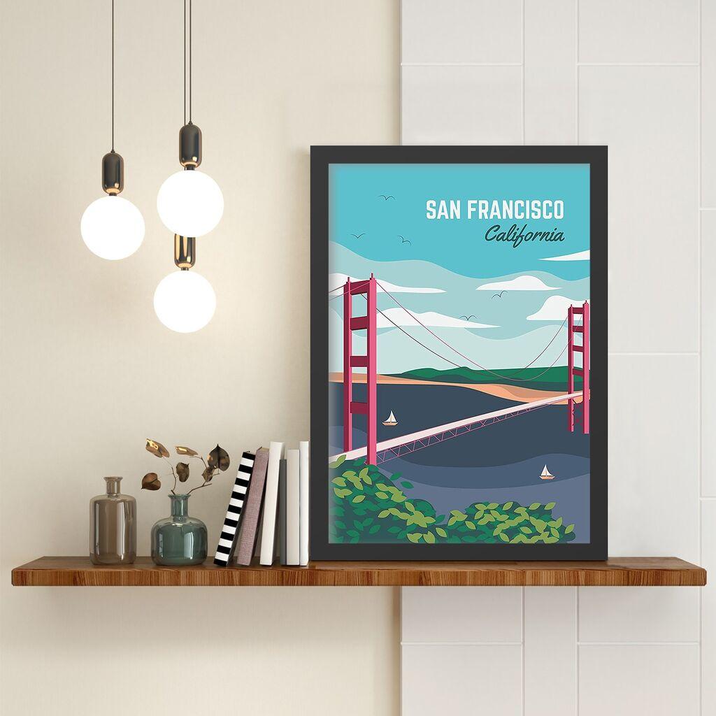 Wallity Uramljena slika San Francisco 3, 35x45 cm