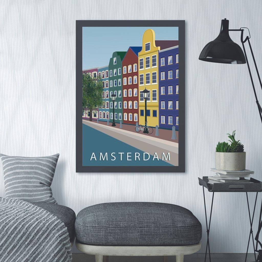 Wallity Uramljena slika Amsterdam 4, 40x55 cm