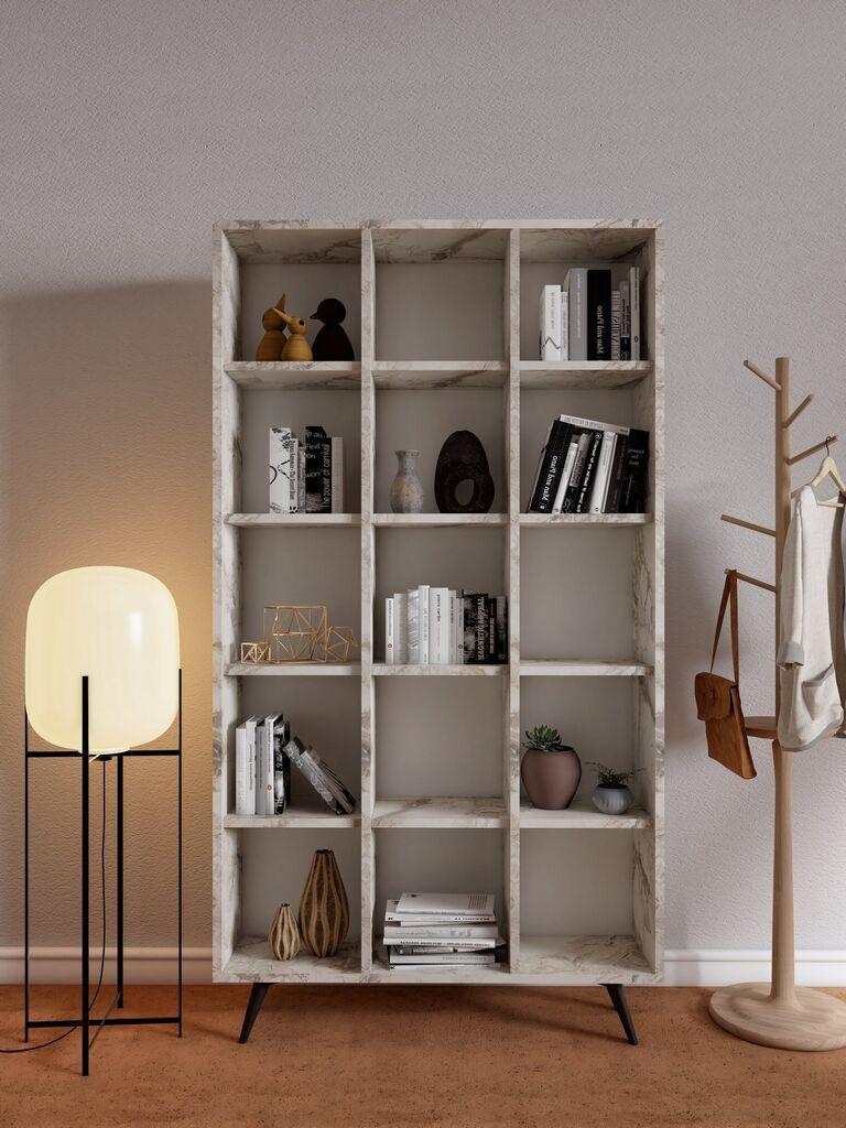 Hanah Home Zipa polica za dom, 100x184x25 cm, krem
