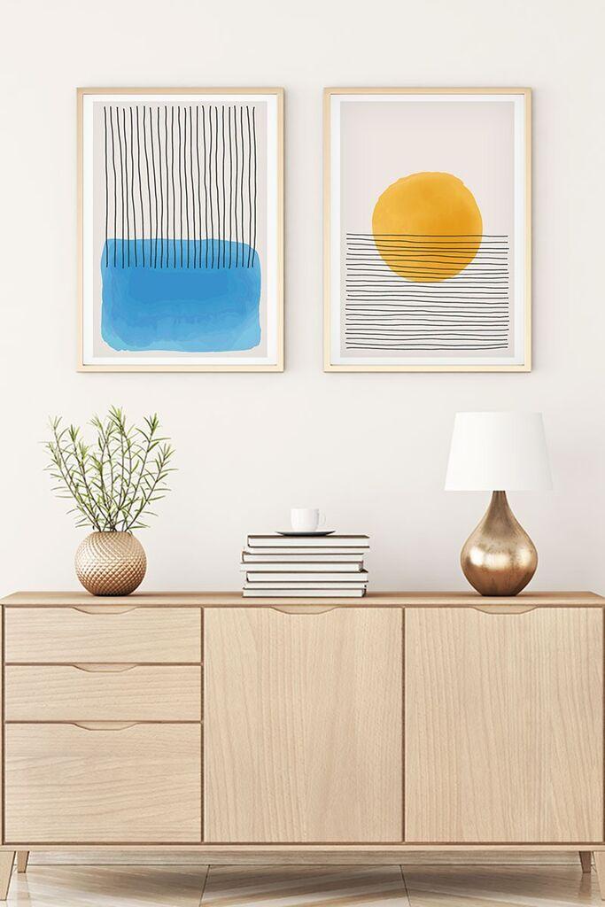 Wallity Uramljena slika Huhu134, 30x40 cm , 2 dela