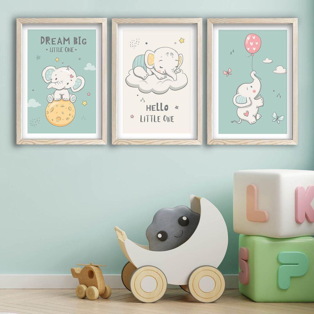 Wallity Slika 3P3853KCT-001, 3 dela, 53 x 118 cm