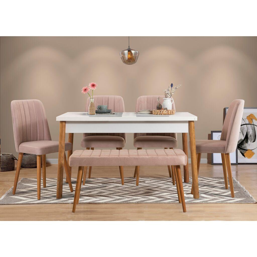 Hanah Home Trpezarijski set Costa 0900-2 AB, 6 dijelova, krem