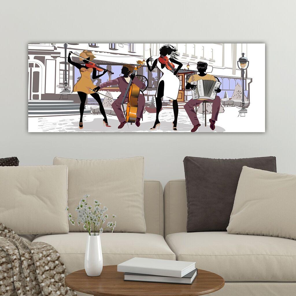 Wallity Slika na platnu 30x80cm