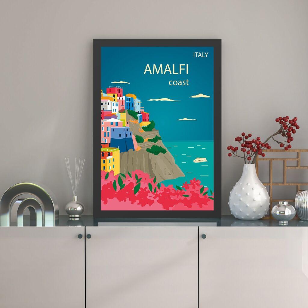 Wallity Uramljena slika Amalfi, 35x45 cm