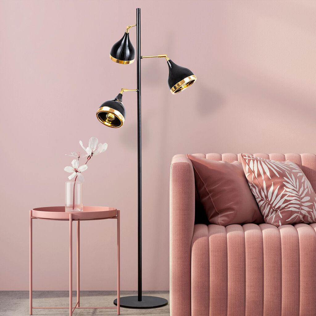 Opviq Yildo 7022 Podna lampa, Crna