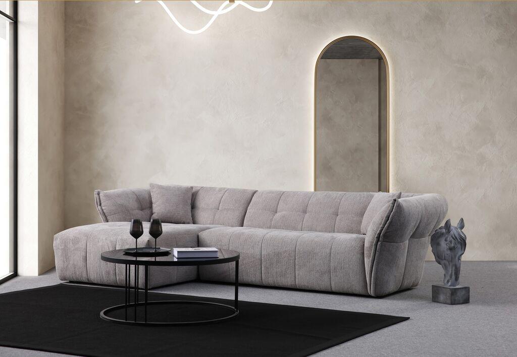 Atelier del Sofa Kutna garnitura Boxer, 290x165 cm, Svijetlosiva