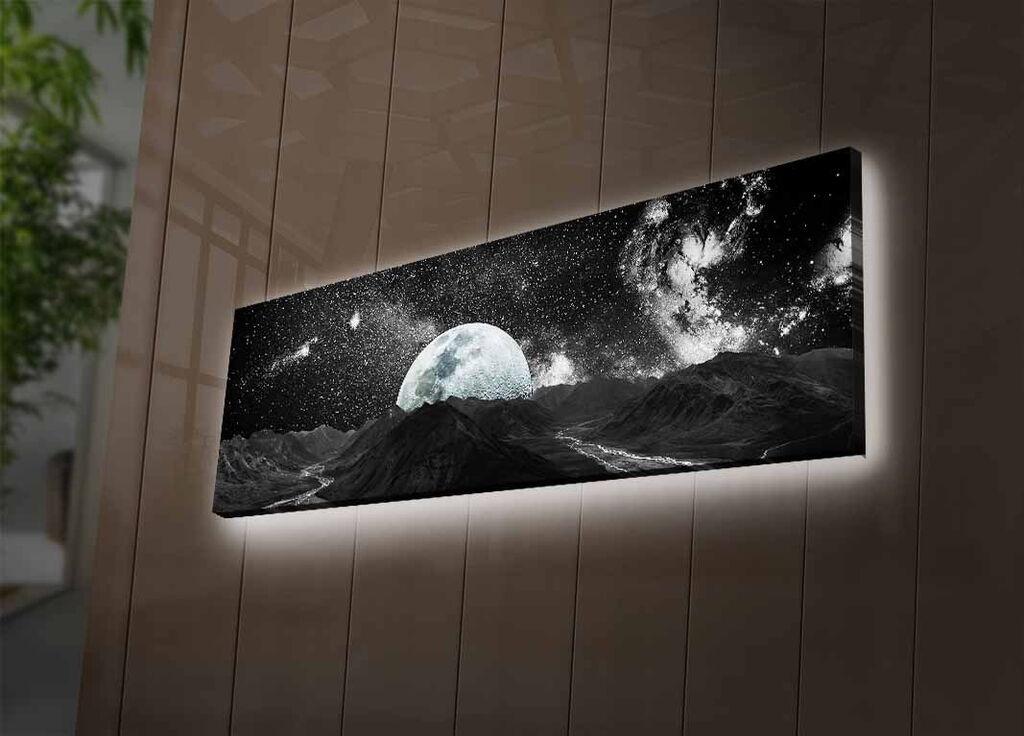 Slika na platnu Wallity sa LED osvetljenjem 30x90cm