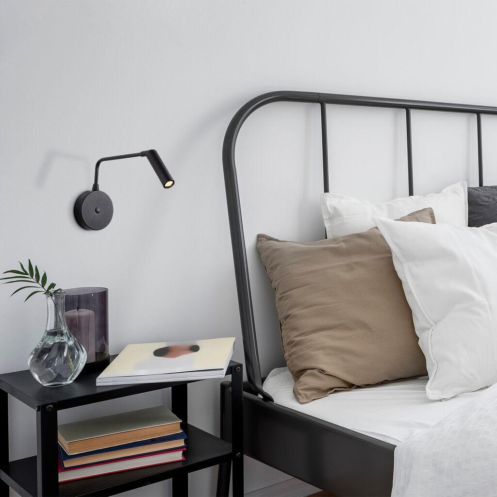 Opviq Zidna lampa, IP20, Crna
