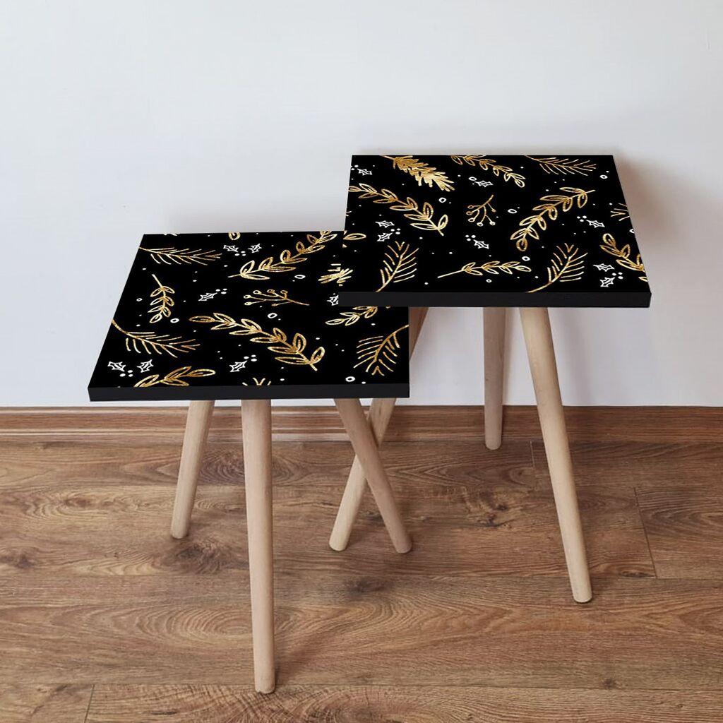 Hanah Home set stolića za kafu 2Shp368, 2 dijela, šareni