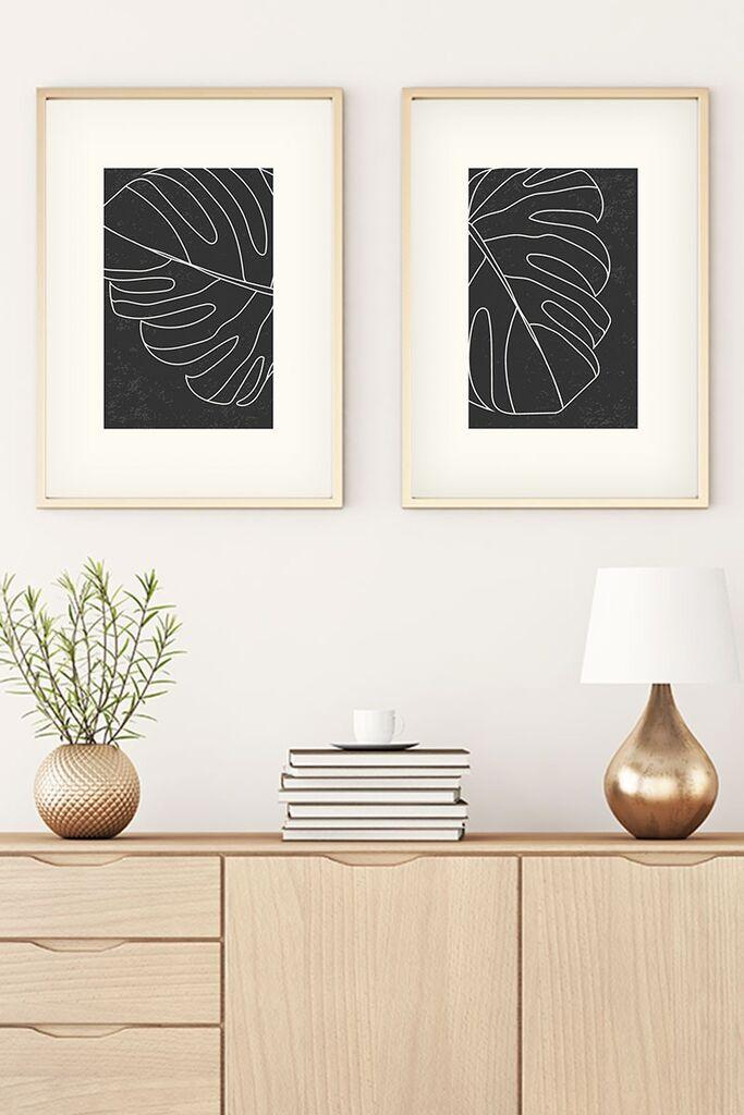 Wallity Uramljena slika Huhu20, 50x70 cm , 2 dela