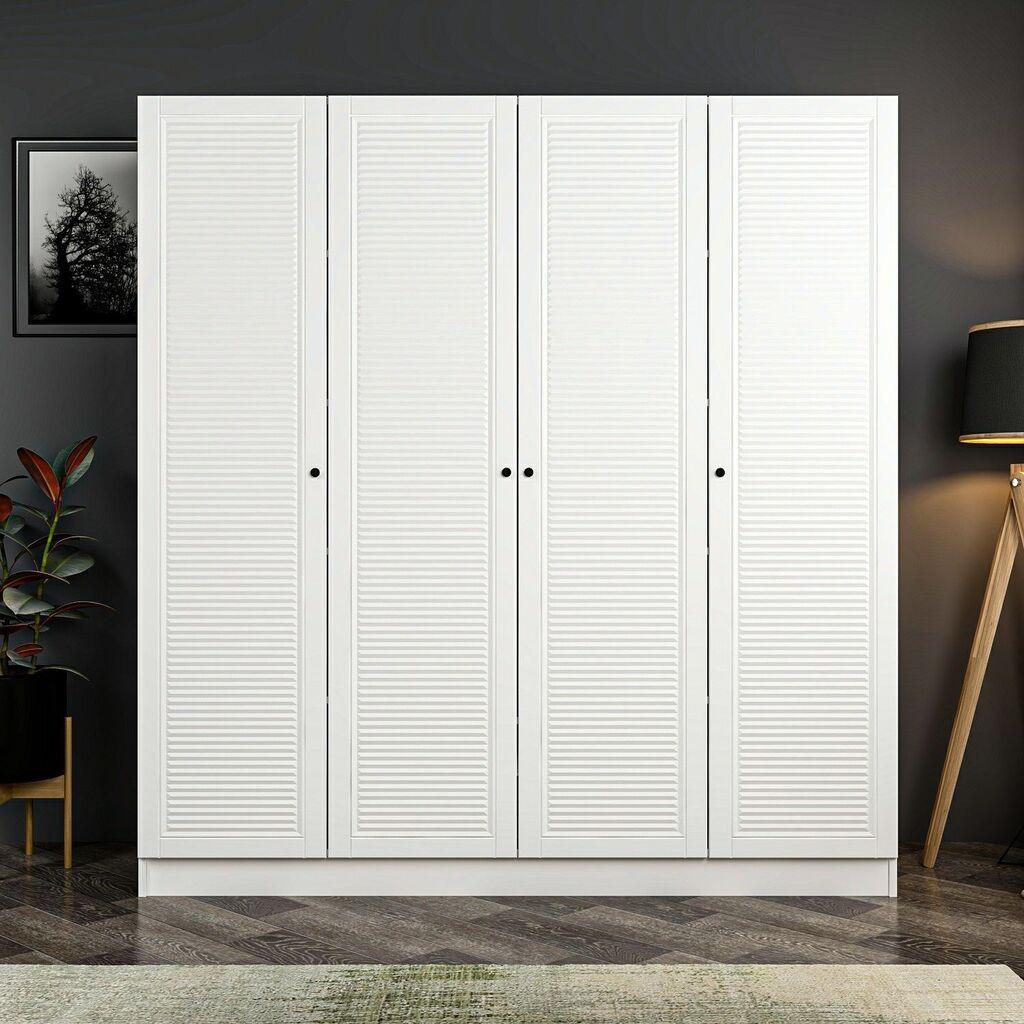 Hanah Home Kale Mebran 8421 Ormar, 180x210x52cm, Bijeli