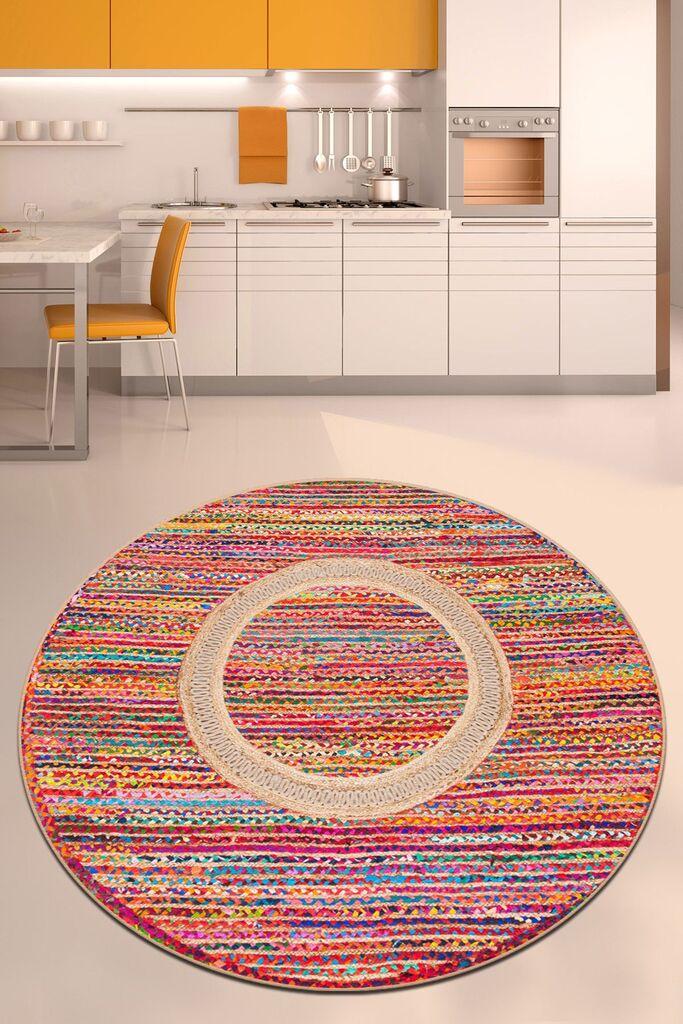 Conceptum Hypnose tepih u boji jute 100, O100cm, šareni