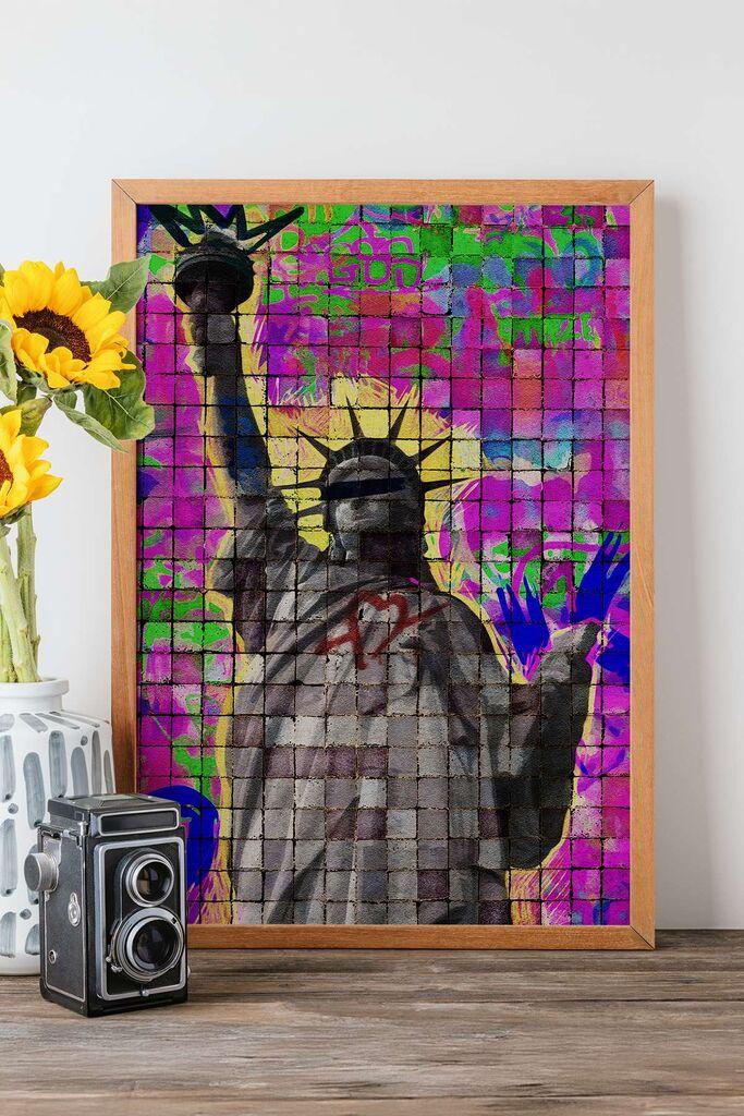 Uokvirena slika Wallity Popmosaic6, 33x48 cm