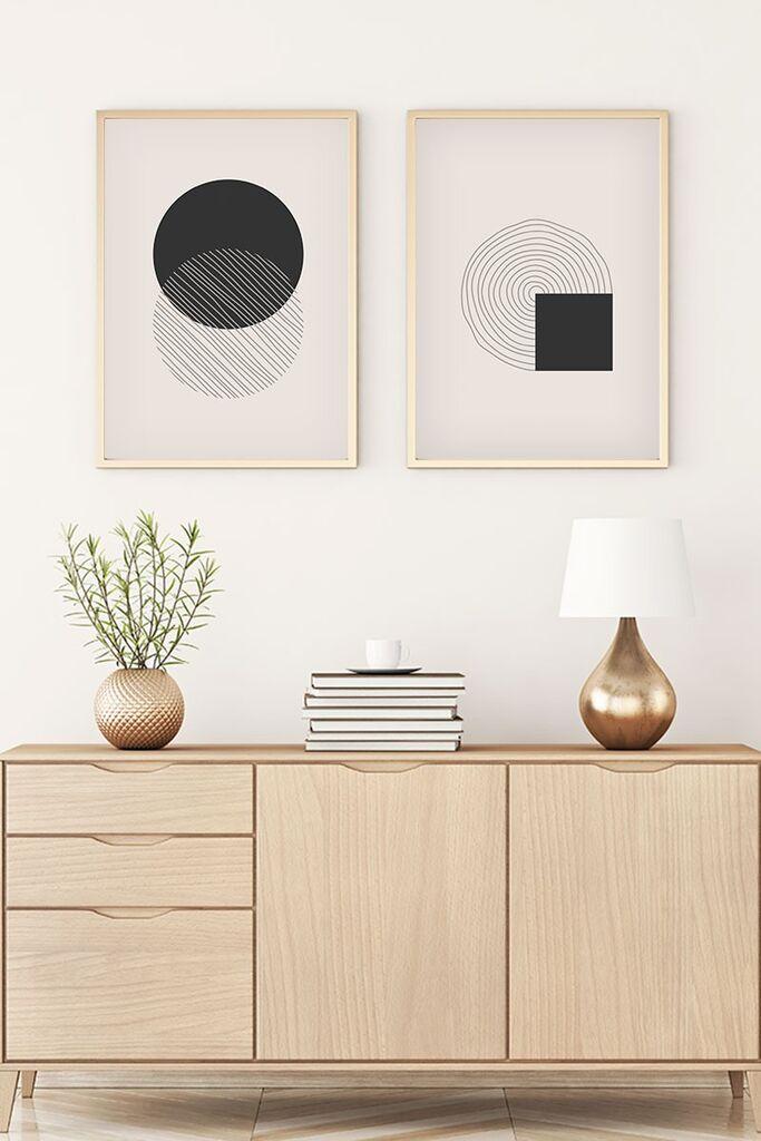 Wallity Uramljena slika Huhu86, 50x70 cm , 2 dela
