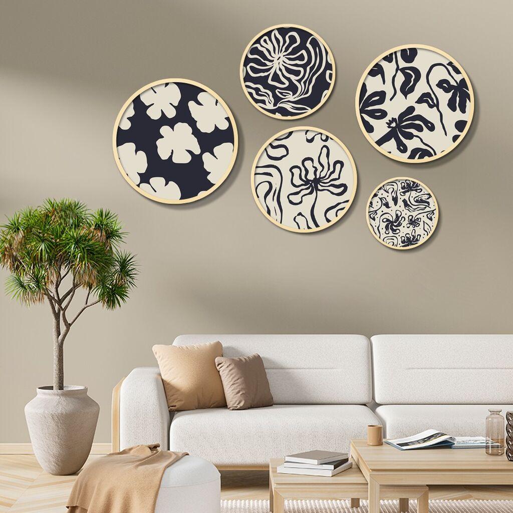 Wallity Dekorativna slika Yats-05, 43,5x43,5cm, 5 dijelova