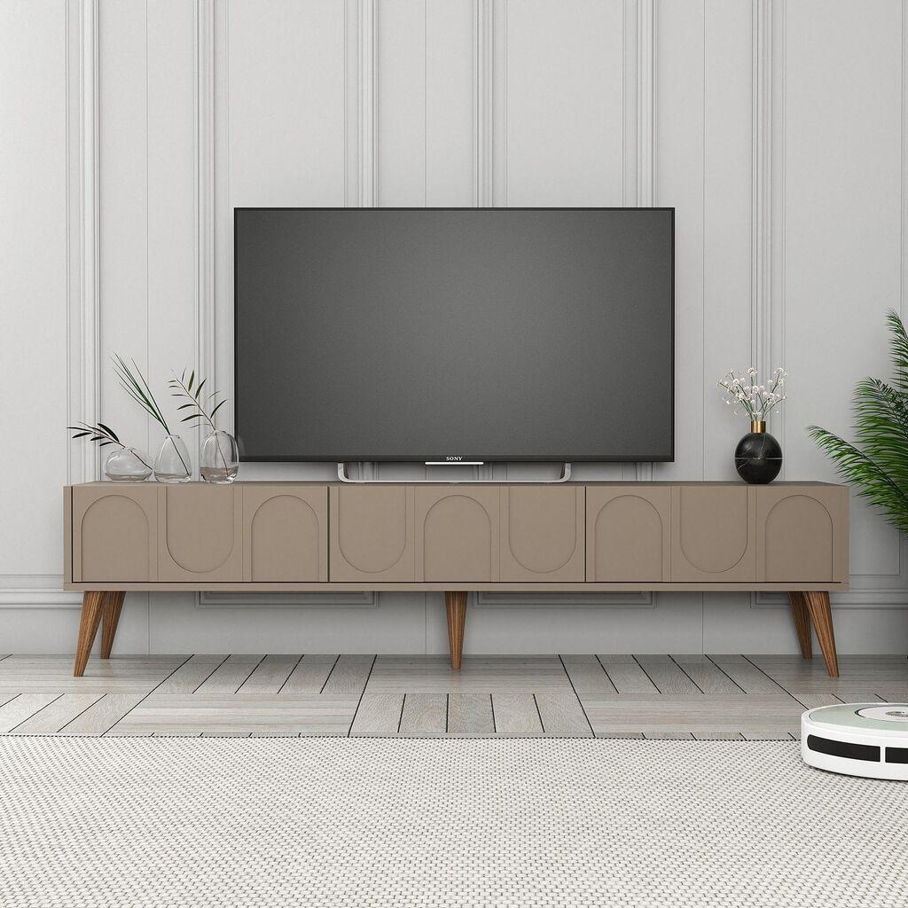 Hanah Home TV komoda Lyon 44, 180x44x35 cm, krem ​​boja