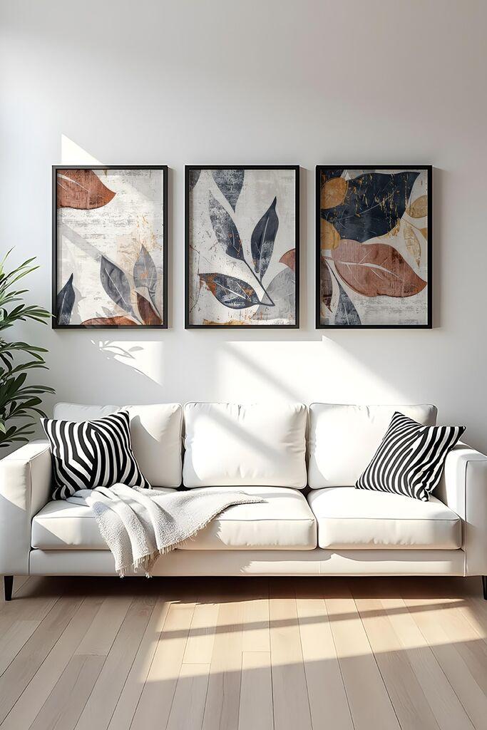 Wallity Uramljena slika Huhu467S, 20x30 cm , 3 dela